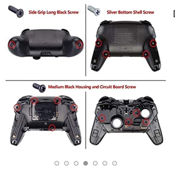 eXtremeRate Atomic Purple Clear Faceplate and Backplate for Nintendo‎ Switch Pro - Picture 5 of 6